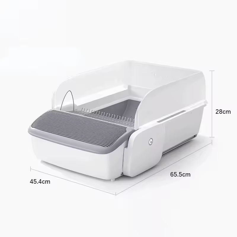 7L Plastic Automatic Cat Litter Box APP Control Smart Open-top Self-cleaning for Cat